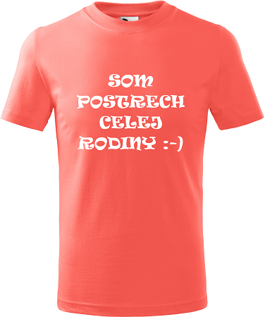 Detské tričko Postrach rodiny korálové