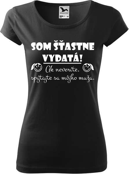 Dámske tričko Som šťastne vydatá