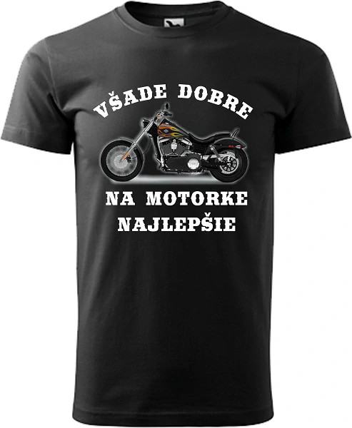 Pánske tričko Na motorke najlepšie