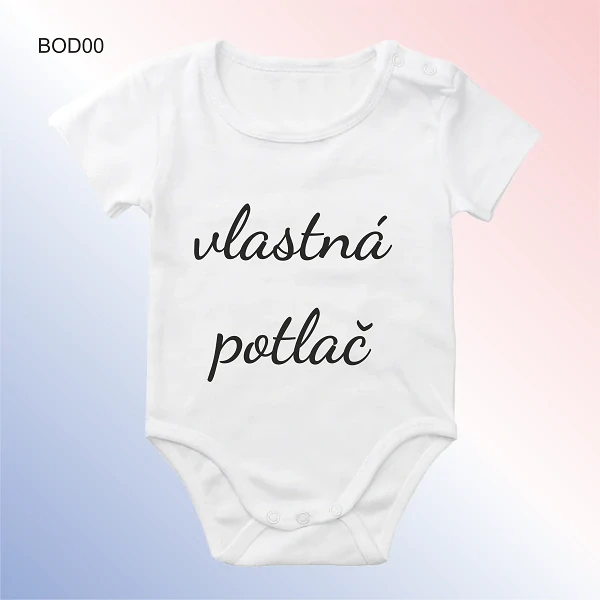 Vlastná potlač na detské body KR