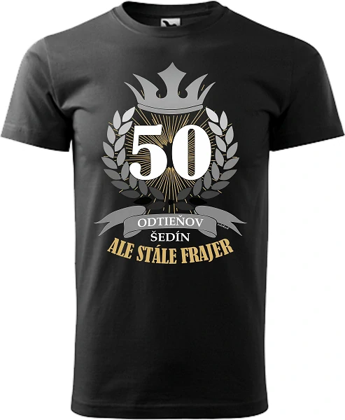 Pánske tričko 50 odtieňov šedín
