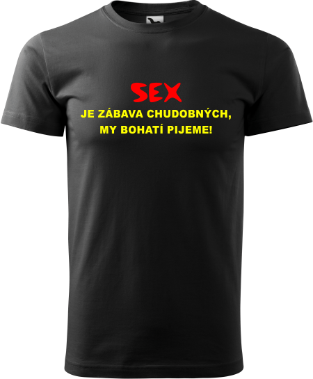 Pánske tričko Sex je zábava...