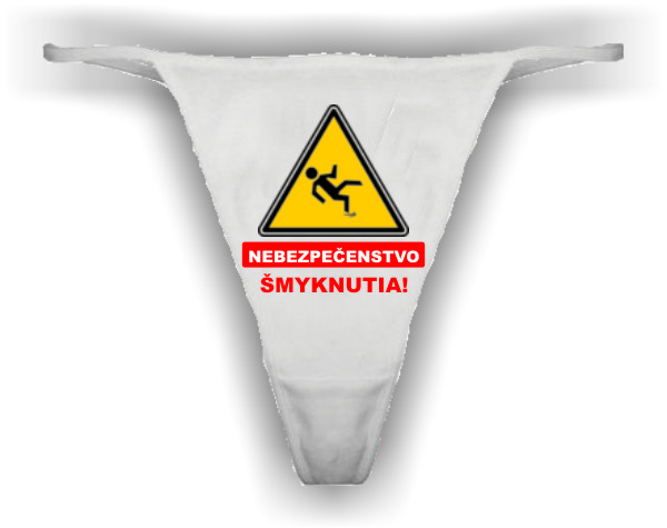 Tangá vtipné Pozor šmyk