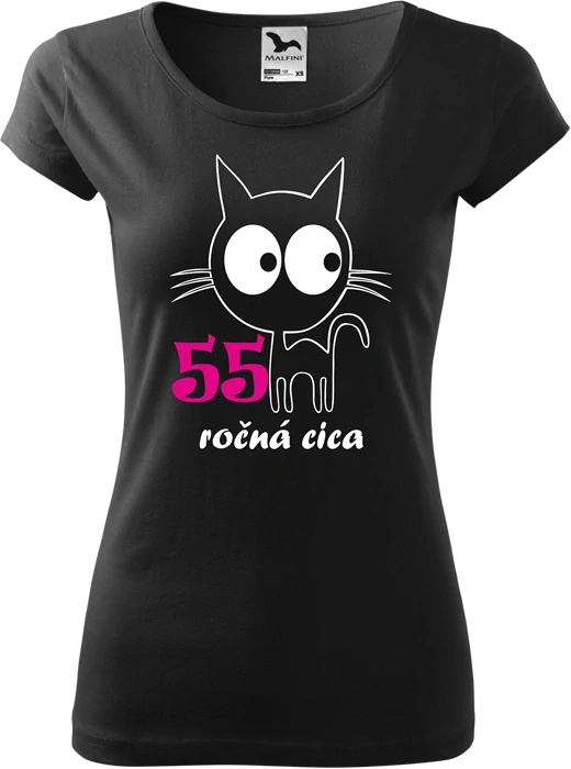 Dámske tričko 55 ročná cica