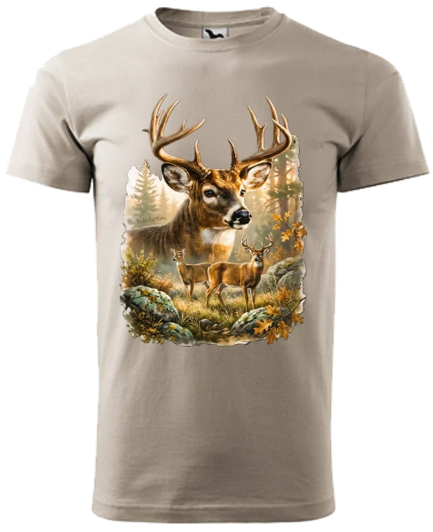 Pánske tričko Jeleň Wild new
