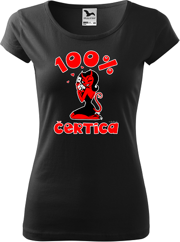Dámske tričko 100% čertica