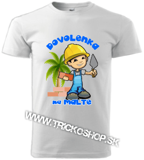Pánske tričko Dovolenka na malte