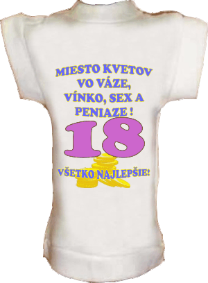 Tričko na fľašu Miesto kvetov 18