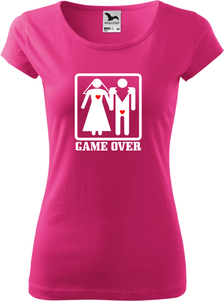 Dámske tričko GAME OVER