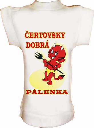 Tričko na fľašu Čertovsky dobrá