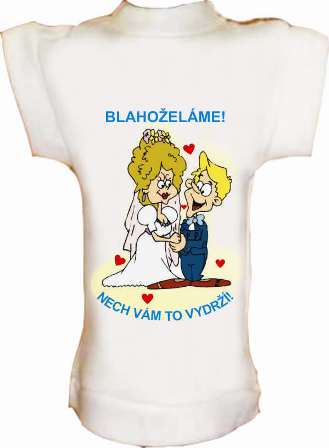 Tričko na fľašu Svadba-Nech Vám to vydrží