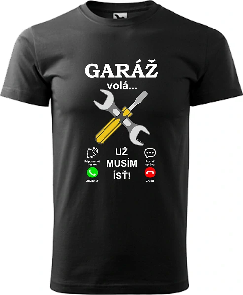 Pánske tričko Garáž volá