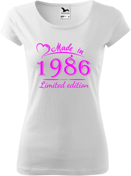 Dámske tričko Made in 1986