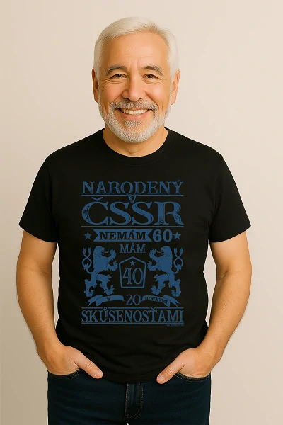 Pánske tričko 60 narodený v ČSSR
