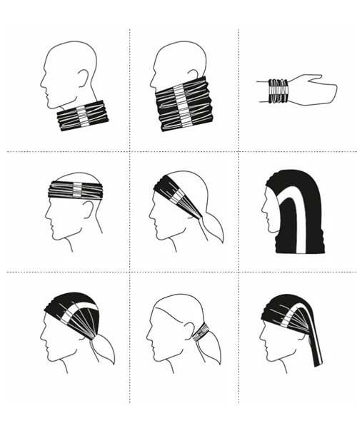 Reflexné šatka unisex