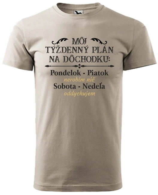 Pánske tričko Plán dôchodcu