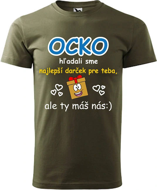 Pánske tričko Ocko, najlepší darček