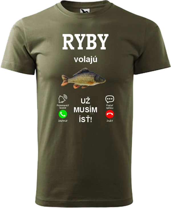 Pánske tričko Ryby volajú - kapor