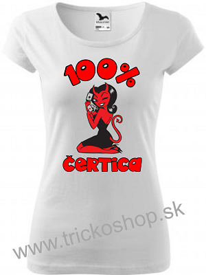 Dámske tričko 100% čertica