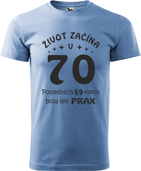 Pánske tričko Život začína v 70