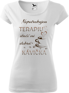 Dámske tričko Terapia kávička