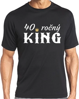 Pánske tričko 40 ročný KING