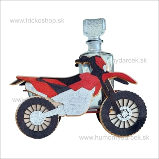 Drevená motorka cross