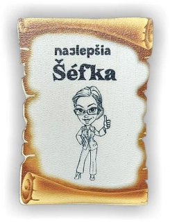 Magnetka na chladničku Šéfka