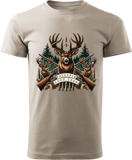 Pánske tričko Poľovník Lovu zdar