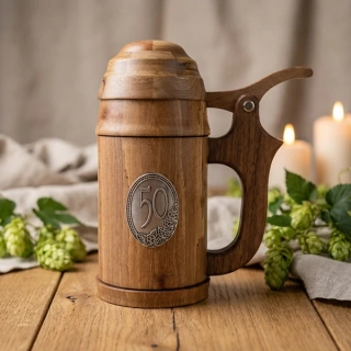 Drevený krígeľ 50 z vrchnákom