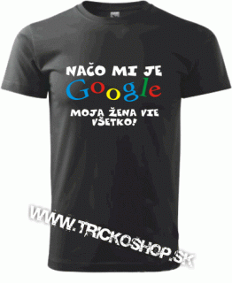 Pánske tričko Google žena