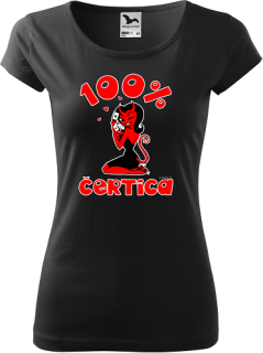 Dámske tričko 100% čertica